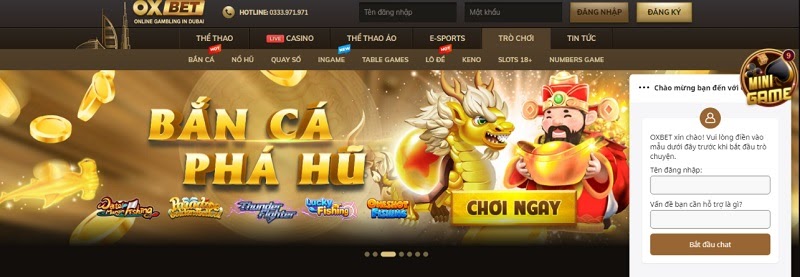 Giới thiệu về trò chơi bắn cá Oxbet