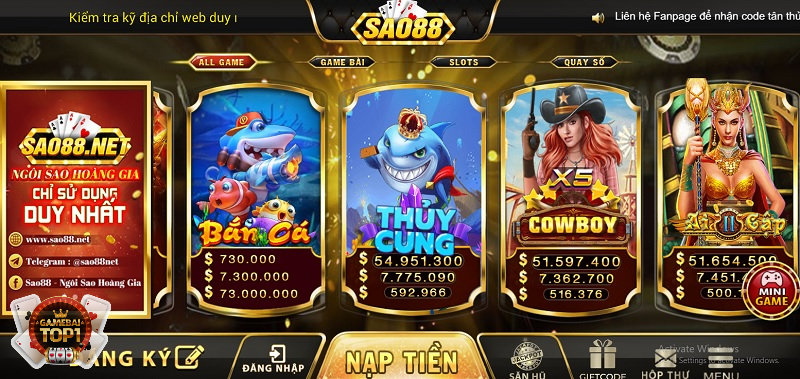 Sao88 Net - Thiên đường game bài đổi thưởng!